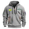 Special Release Spalding Masters Tournament Exclusive Logo Fashion Hoodie Half Zipper HOMT041124A1SPAHHZ - Khaki