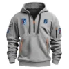 Special Release FootJoy PGA Tour Champions Exclusive Logo Fashion Hoodie Half Zipper HOPGA041124A1FJHHZ - Black