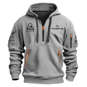 Special Release Cobra Golf 2025 PGA Championship Hoodie Half Zipper HOPGA191124A01CB - Gray