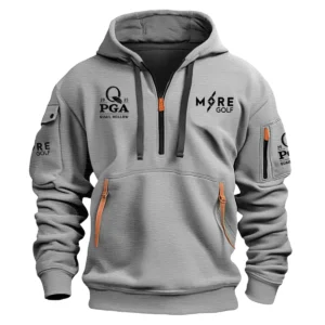 Special Release Miura Golf 2025 PGA Championship Hoodie Half Zipper HOPGA191124A01MG - Gray