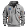 Under Armour PGA Tour Champions Exclusive Logo Fashion Hoodie Half Zipper HOPGA261124A01UAHHZ - Black