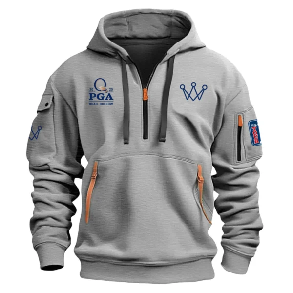 Special Release Arccos Golf 2025 PGA Championship Exclusive Logo Fashion Hoodie Half Zipper HOPGC041124A1ARHHZ - Gray