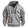 Miura Golf Ryder Cup Exclusive Logo Fashion Hoodie Half Zipper HORC171224A01MGHHZ - Black