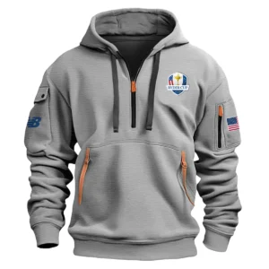 New Balance Ryder Cup Exclusive Logo Fashion Hoodie Half Zipper HORC171224A01NBHHZ - Gray