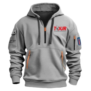 Adams Golf TOUR Championship Exclusive Logo Fashion Hoodie Half Zipper HOTC171224A01AGHHZ - Gray