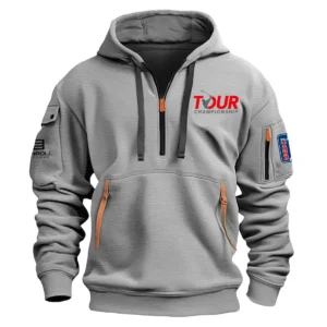 Evnroll Putters TOUR Championship Exclusive Logo Fashion Hoodie Half Zipper HOTC171224A01EPHHZ - Gray