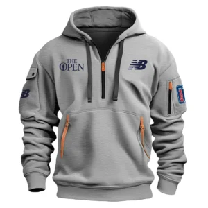 Special Release New Balance The Open Championship Exclusive Logo Fashion Hoodie Half Zipper HOTOP041124A1NBHHZ - Gray