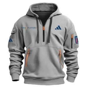 Adidas The Players Championship Exclusive Logo Fashion Hoodie Half Zipper HOTPS101224A01ADHHZ - Gray