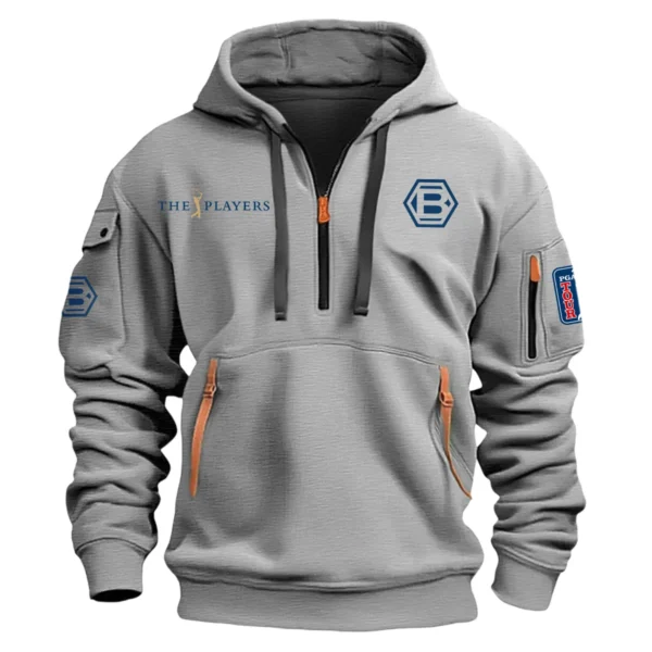 Bettinardi Golf The Players Championship Exclusive Logo Fashion Hoodie Half Zipper HOTPS101224A01BGHHZ - Gray