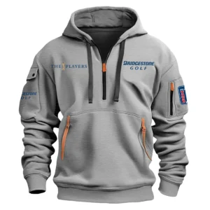 Bridgestone Golf The Players Championship Exclusive Logo Fashion Hoodie Half Zipper HOTPS101224A01BRHHZ - Gray