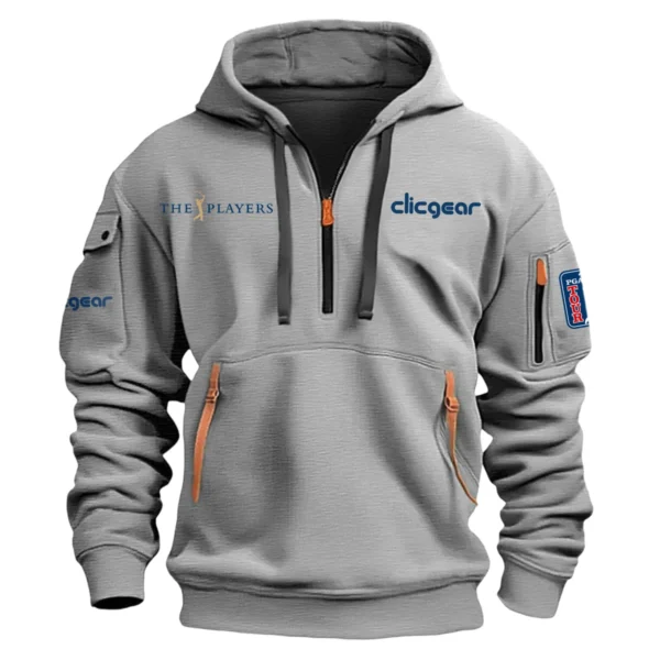 Clicgear The Players Championship Exclusive Logo Fashion Hoodie Half Zipper HOTPS101224A01CLIHHZ - Gray