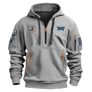 Special Release PXG Golf 125th U.S. Open Exclusive Logo Fashion Hoodie Half Zipper HOUSG041124A1PXGHHZ - Gray