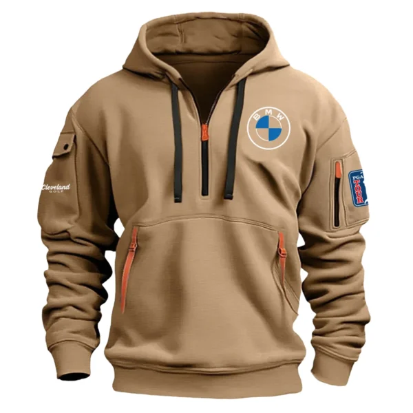 Cleveland Golf BMW PGA Championship Exclusive Logo Fashion Hoodie Half Zipper HOBMW191224A01CLHHZ - Khaki