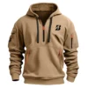 Bridgestone Golf Brand Exclusive Logo Fashion Hoodie Half Zipper HOBRA121124A01BRHHZ - Gray