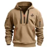 JP Golf Brand Exclusive Logo Fashion Hoodie Half Zipper HOBRA121124A01JPHHZ - Gray