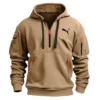 PUMA Golf Brand Exclusive Logo Fashion Hoodie Half Zipper HOBRA121124A01PUMHHZ - Gray