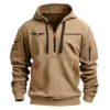 Odyssey Genesis Invitational Exclusive Logo Fashion Hoodie Half Zipper HOGEN221124A01ODHHZ - Gray