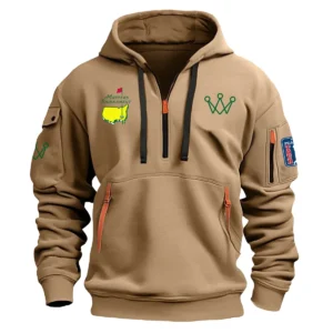 Special Release Arccos Golf Masters Tournament Exclusive Logo Fashion Hoodie Half Zipper HOMT041124A1ARHHZ - Khaki