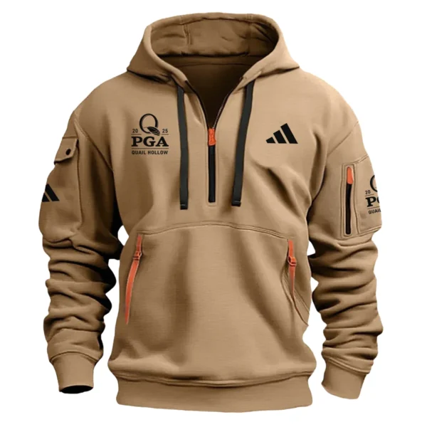 Special Release Adidas 2025 PGA Championship Hoodie Half Zipper HOPGA191124A01AD - Khaki