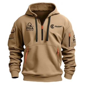 Special Release Cleveland Golf 2025 PGA Championship Hoodie Half Zipper HOPGA191124A01CL - Khaki