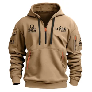 Special Release Miura Golf 2025 PGA Championship Hoodie Half Zipper HOPGA191124A01MG - Khaki