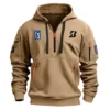 Bridgestone Golf PGA Tour Champions Exclusive Logo Fashion Hoodie Half Zipper HOPGA261124A01BRHHZ - Gray