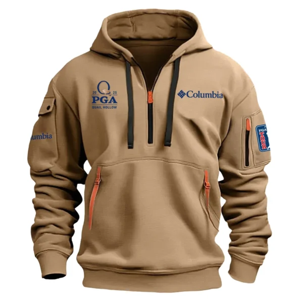 Special Release Columbia 2025 PGA Championship Exclusive Logo Fashion Hoodie Half Zipper HOPGC041124A1COLHHZ - Khaki