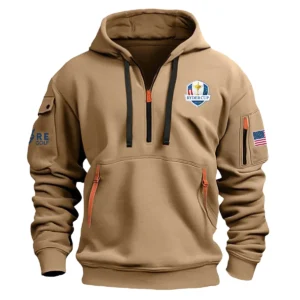 More golf Ryder Cup Exclusive Logo Fashion Hoodie Half Zipper HORC171224A01MORHHZ - Khaki