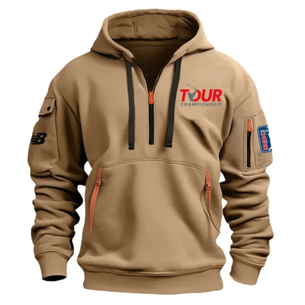 New Balance TOUR Championship Exclusive Logo Fashion Hoodie Half Zipper HOTC171224A01NBHHZ - Khaki