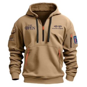 Special Release Snake Eyes The Open Championship Exclusive Logo Fashion Hoodie Half Zipper HOTOP041124A1SEHHZ - Khaki