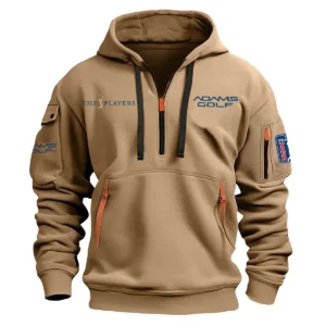 Adams Golf The Players Championship Exclusive Logo Fashion Hoodie Half Zipper HOTPS101224A01AGHHZ - Khaki