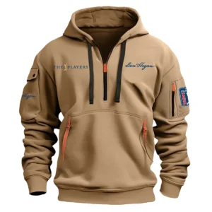 Ben Hogan The Players Championship Exclusive Logo Fashion Hoodie Half Zipper HOTPS101224A01BHHHZ - Khaki