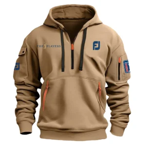 FootJoy The Players Championship Exclusive Logo Fashion Hoodie Half Zipper HOTPS101224A01FJHHZ - Khaki