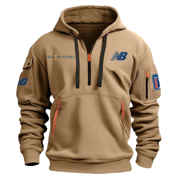 New Balance The Players Championship Exclusive Logo Fashion Hoodie Half Zipper HOTPS101224A01NBHHZ - Khaki