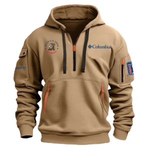 Special Release Columbia 125th U.S. Open Exclusive Logo Fashion Hoodie Half Zipper HOUSG041124A1COLHHZ - Khaki