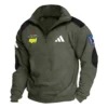 Adidas Masters Tournament Exclusive Logo Tactical Quarter-Zip Sweatshirt Gift For Loves HO100125A1MTAD - Dark Gray