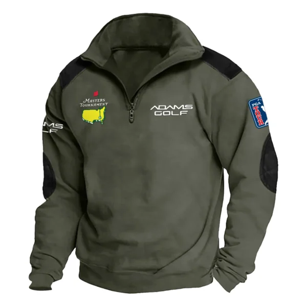 Adams Golf Masters Tournament Exclusive Logo Tactical Quarter-Zip Sweatshirt Gift For Loves HO100125A1MTAG - Military Green