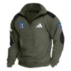 Adidas PGA Tour Champions Exclusive Logo Tactical Quarter-Zip Sweatshirt Gift For Loves HO100125A1PGAAD - Dark Gray