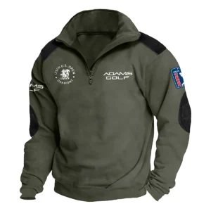 Adams Golf 125th U.S. Open Exclusive Logo Tactical Quarter-Zip Sweatshirt Gift For Loves HO100125A1USGAG - Military Green