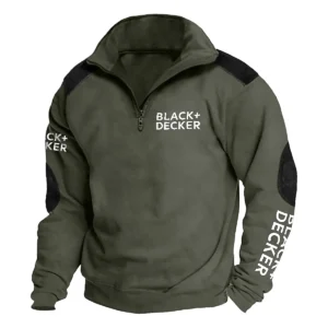 Black and Decker Carpenter Exclusive Logo Tactical Quarter-Zip Sweatshirt Gift For Loves QTCAP180125A1BD - Military Green