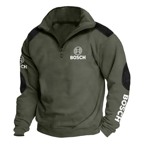 Bosch Carpenter Exclusive Logo Tactical Quarter-Zip Sweatshirt Gift For Loves QTCAP180125A1BOS - Military Green