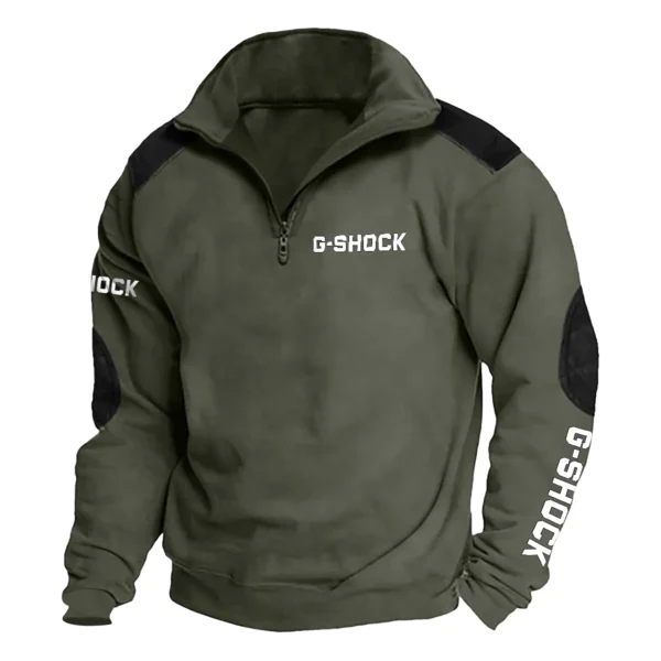 Casio G-Shock Carpenter Exclusive Logo Tactical Quarter-Zip Sweatshirt Gift For Loves QTCAP180125A1CGS - Military Green