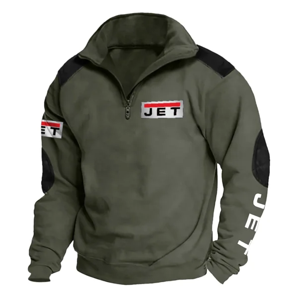 Jet Tools Carpenter Exclusive Logo Tactical Quarter-Zip Sweatshirt Gift For Loves QTCAP180125A1JT - Military Green