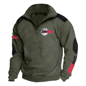 SawStop Carpenter Exclusive Logo Tactical Quarter-Zip Sweatshirt Gift For Loves QTCAP180125A1SAW - Military Green