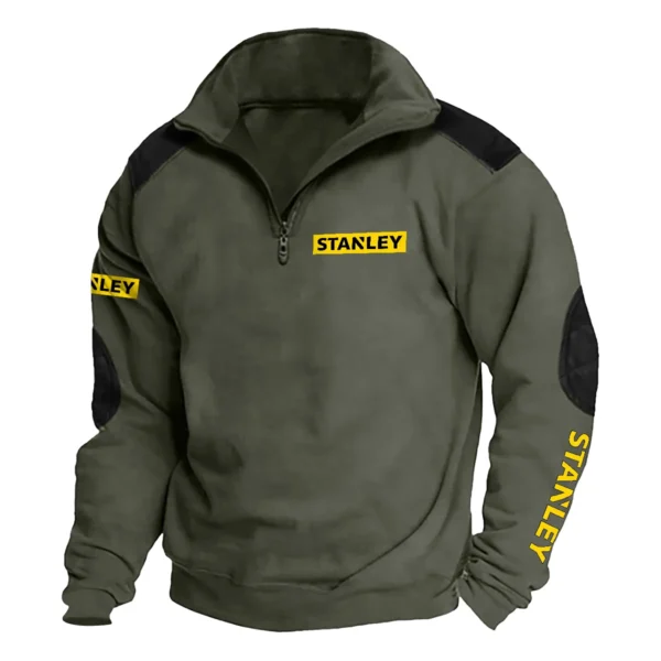 Stanley Carpenter Exclusive Logo Tactical Quarter-Zip Sweatshirt Gift For Loves QTCAP180125A1STA - Military Green