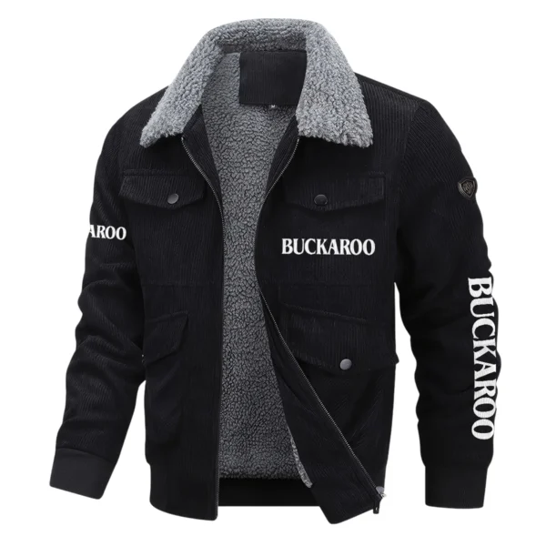 Buckaroo Belts Exclusive LogoThickened Corduroy Jacket Carpenter QTCAP020125A01BB - Black