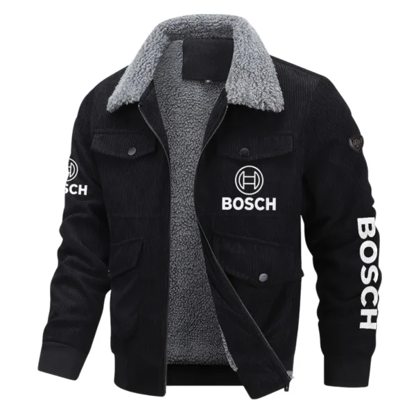 Bosch Exclusive LogoThickened Corduroy Jacket Carpenter QTCAP020125A01BOS - Black