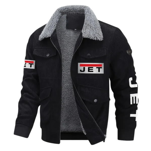 Jet Tools Exclusive LogoThickened Corduroy Jacket Carpenter QTCAP020125A01JT - Black