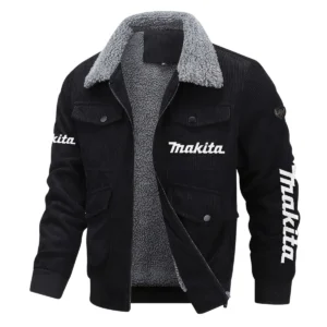 Makita Exclusive LogoThickened Corduroy Jacket Carpenter QTCAP020125A01MAK - Black