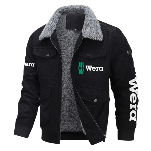 Wera Exclusive LogoThickened Corduroy Jacket Carpenter QTCAP020125A01WE - Black